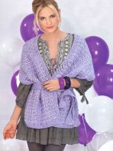 Шаль-жилет с поясом