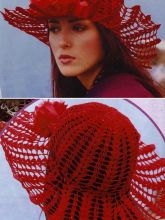 Шикарная красная шляпа