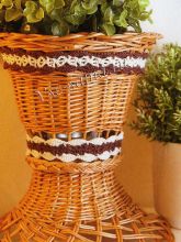 Украшения для кашпо крючком