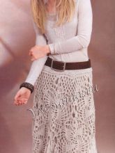 Юбка из ажурных квадратов