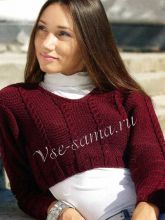 Бордовое болеро