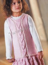 Детская туника или сарафан с косами