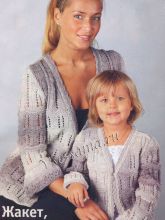 Детский жакет из секционно окрашенной пряжи