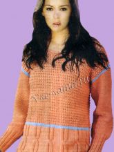 Джемпер с круглым вырезом