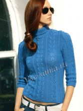 Голубая кофточка