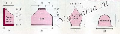 Схема для вязания меланжевого комплекта