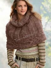 Накидка с рельефной планкой