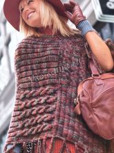 Узорчатое пончо