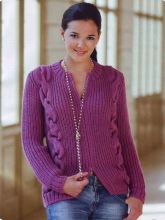 Жакет с косами 