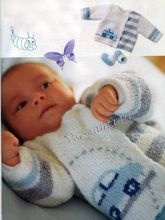 Жакет с мотивом и пинетки