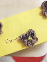 Украшение для коробки - анютины глазки, фото