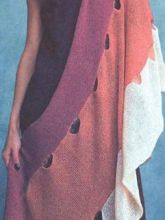 Накидка связанная на машине