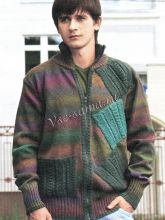 Разноцветный жакет