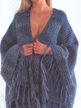 Шаль из секционного мохера