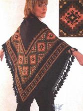 Шаль с вышивкой