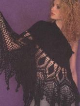 Шаль связанная на машине