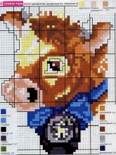 Символ 2009 года - Схема для вышивки бисером