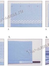 Плиссировка ткани в 2 слоя