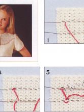 Буфы на трикотаже - шов волна