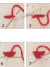 Декоративные буфы - треугольник от основания