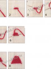 Декоративные буфы - треугольник от вершины