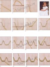 Шов колосок - фестоны