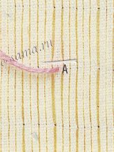 Узелок «рококо» - вертикальный схема 1 Узелок «рококо» - вертикальный схема 1