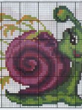 Улитка - Схема для вышивания крестиком