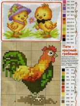 Петя-красный гребешок - Схема для вышивания крестиком