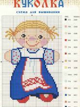 Куколка - Схема для вышивания крестиком