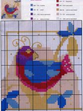 Идея для подушки - Схема для вышивания крестиком