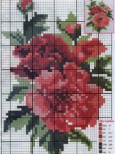 Букетик - Схема для вышивания крестиком