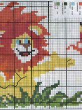 Львенок - Схема для вышивания крестиком