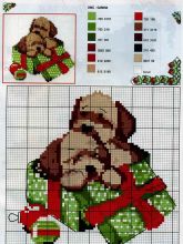 Подарок - Схема для вышивания крестиком