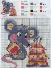 День Рождения - Схема для вышивания крестиком