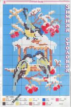 Птичий базар - Схема для вышивания крестиком