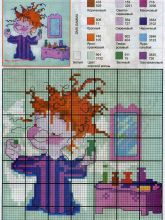 Модница - Схема для вышивания крестиком