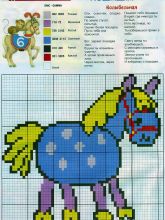 Лощадка - Схема для вышивания крестиком