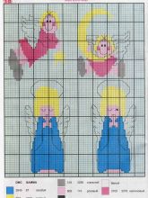 Ангелочки - Схема для вышивания крестиком
