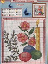 Верба - Схема для вышивания крестиком