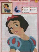 Белоснежка - Схема для вышивания крестиком