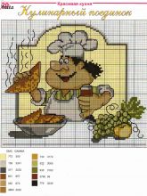 Кулинарный поединок - Схема для вышивания крестиком