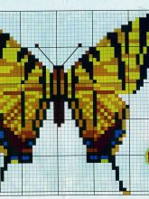 Бабочка - Схема для вышивания крестиком