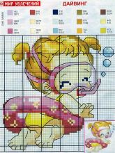 Дайвинг - Схема для вышивания крестиком