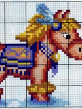 Милый пони - Схема для вышивания крестиком