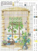 Вид из окна - Схема для вышивания крестиком