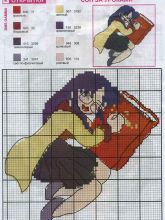 Сон за уроками - Схема для вышивания крестиком