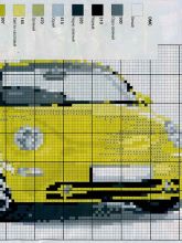 Автомобиль - Схема для вышивания крестиком