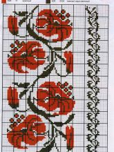 Народные мотивы - Схема для вышивания крестиком