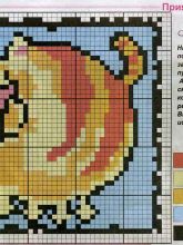 Котик - Схема для вышивания крестиком